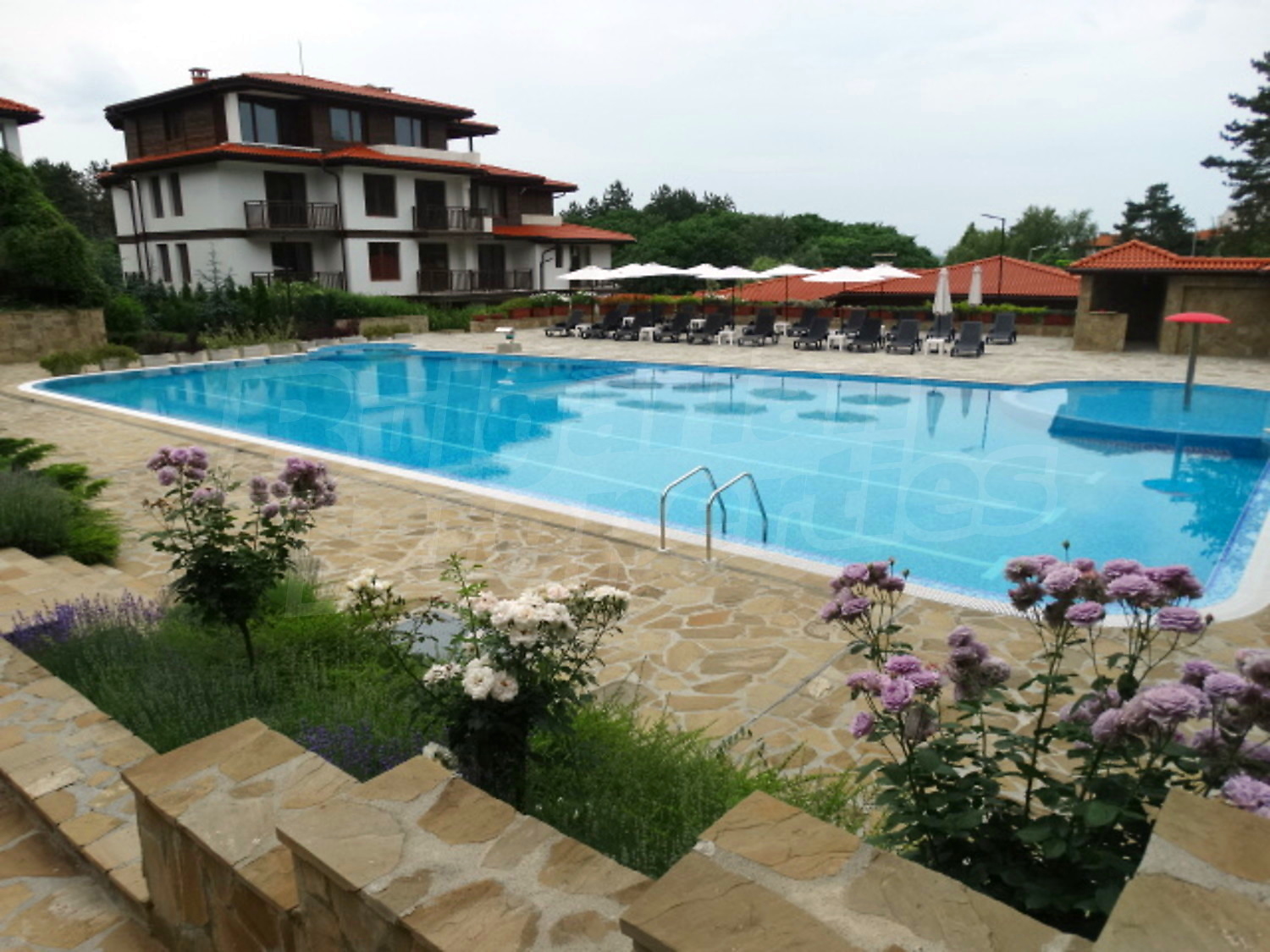 pool, outside, garden