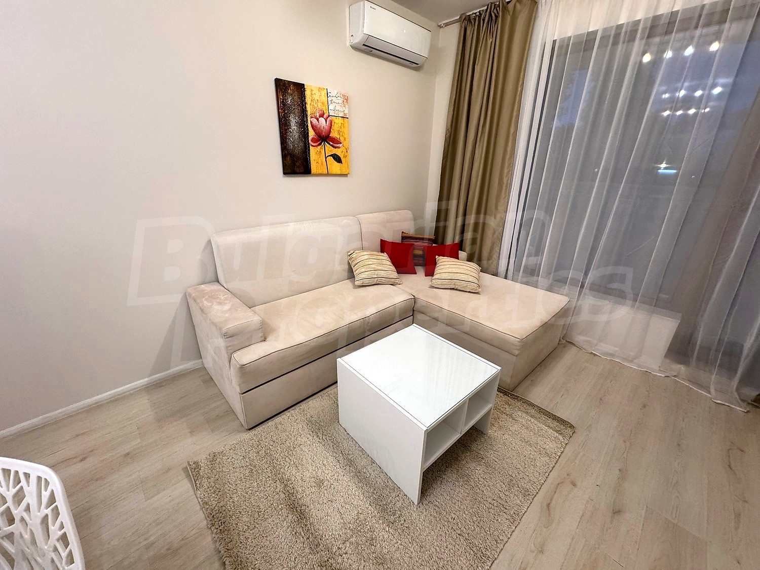 inside, living room, furnished