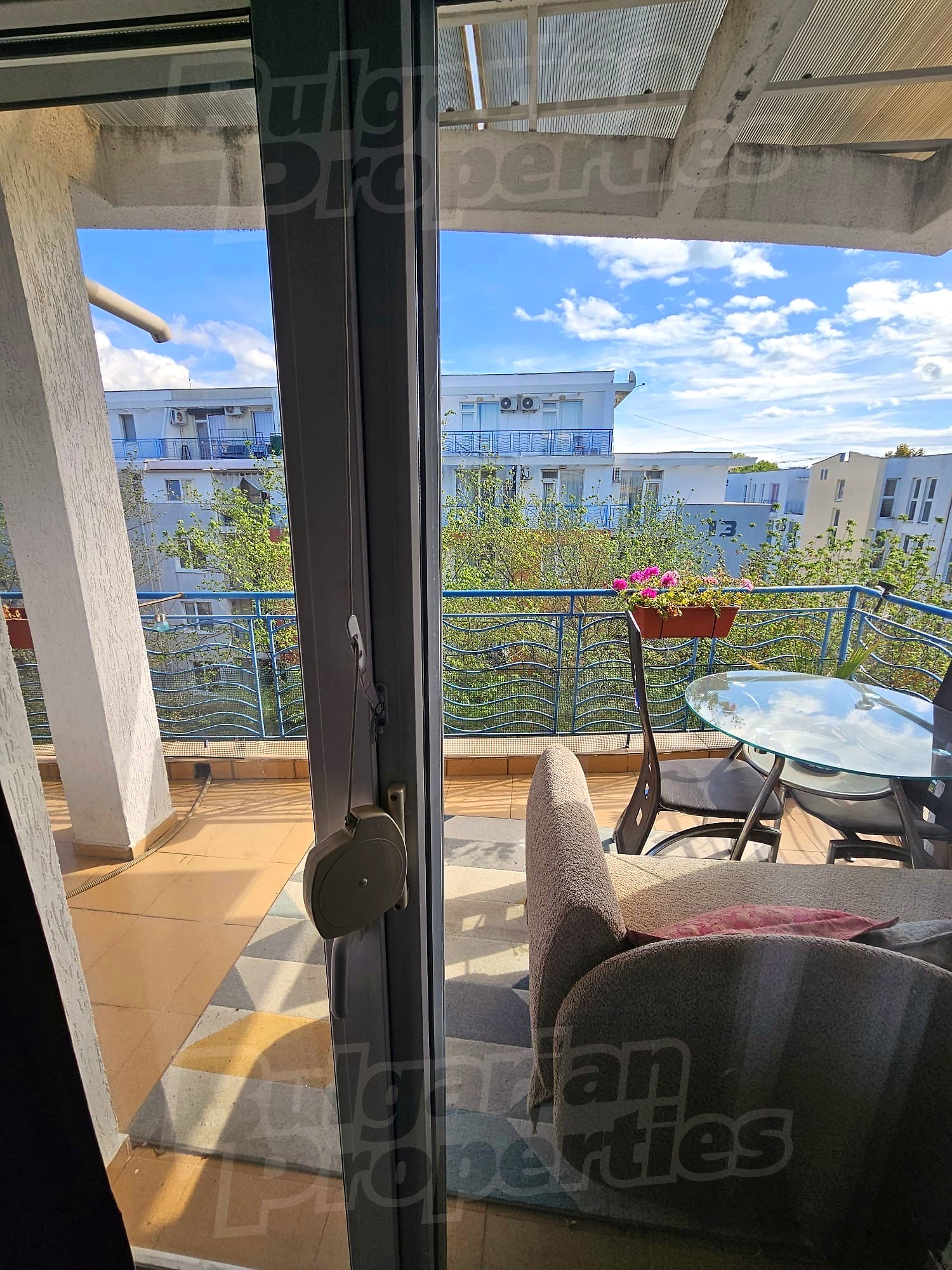 balcony, furnished, view from balcony