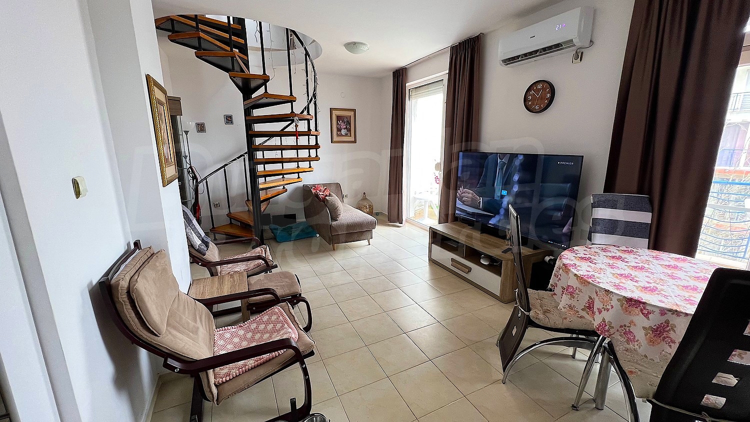 inside, living room, furnished