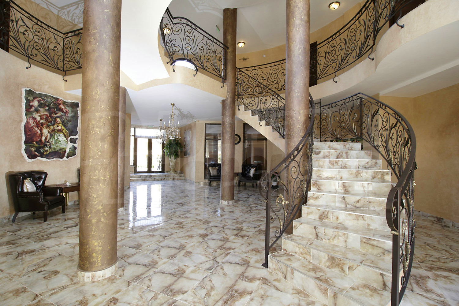 inside, stairs, inside building entrance