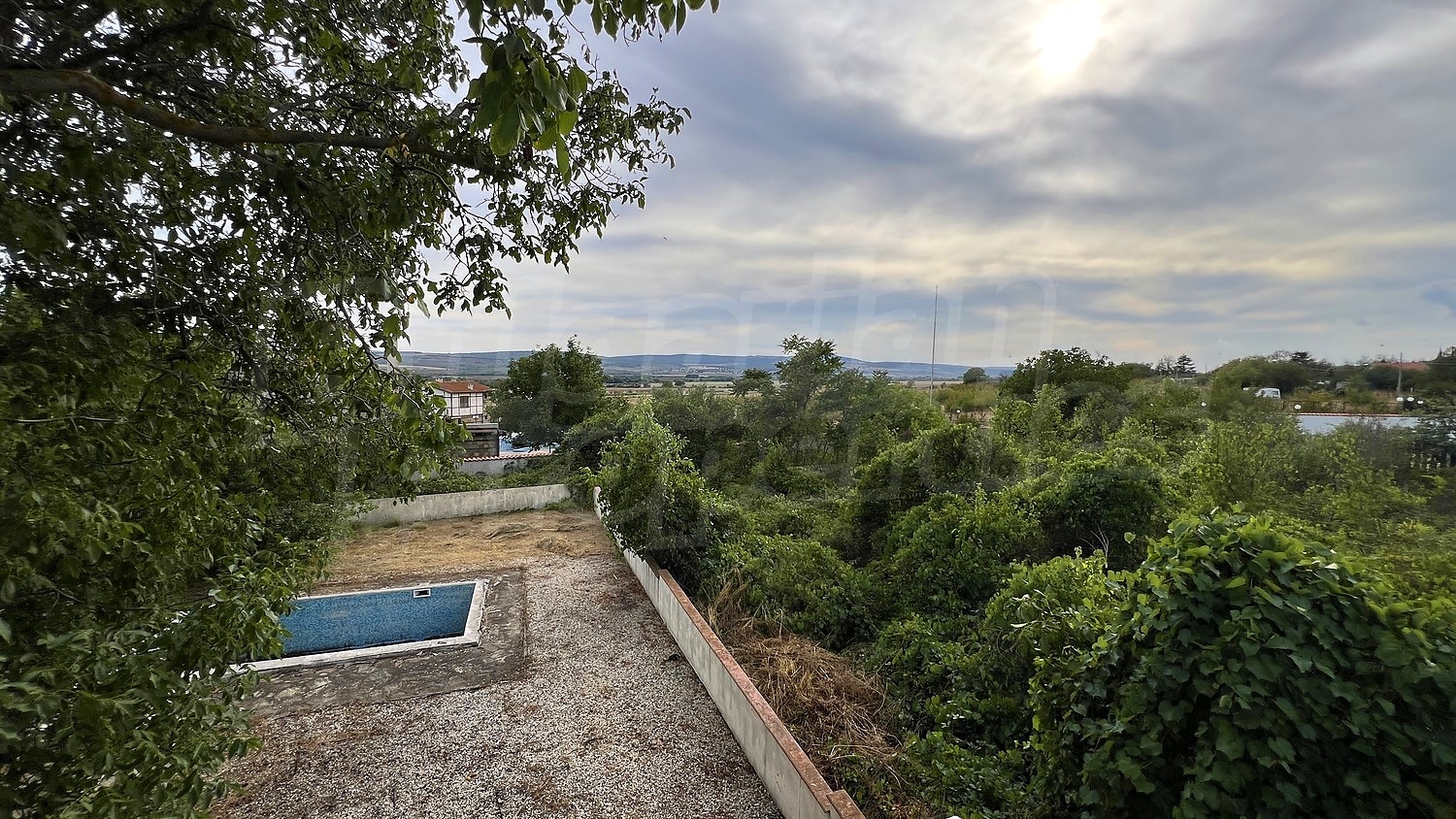 outside, garden, pool, green area