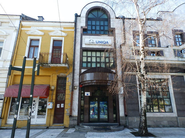 Building for office of large company with project for SPA center and cafe Building for office of large company with project for SPA center and cafe