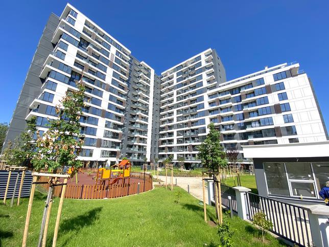 Stylish residential complex near metro station with progressive construction Stylish residential complex near metro station with progressive construction