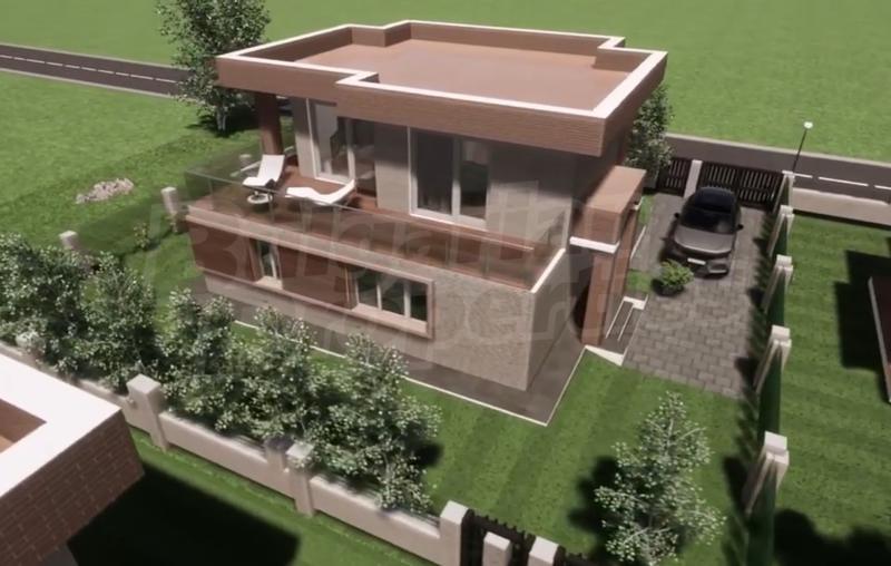 Two-storey houses in a complex near the sea and main roads Two-storey houses in a complex near the sea and main roads