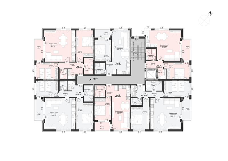 Luxury 4-storey residential building next to Peshtersko shose Blvd. and the Rowing canal