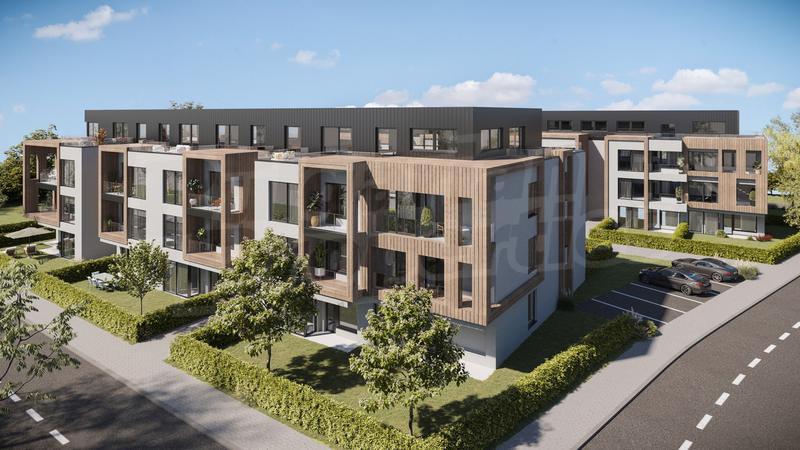 Residential buildings with green areas and children's playground with convenient access to the Ring Road Residential buildings with green areas and children's playground with convenient access to the Ring Road