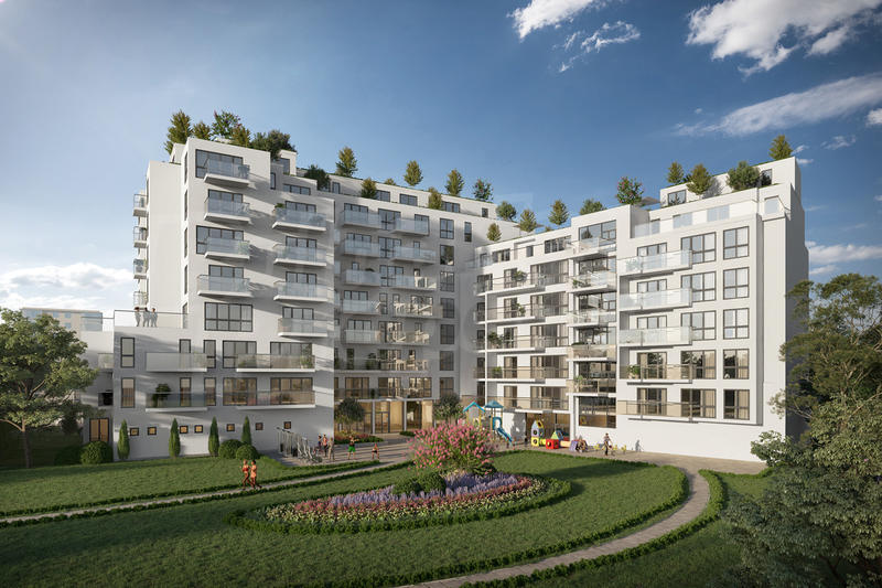 Atelier, 1-bedroom, 2-bedroom and 3-bedroom apartments in a complex with controlled access and a park Atelier, 1-bedroom, 2-bedroom and 3-bedroom apartments in a complex with controlled access and a park