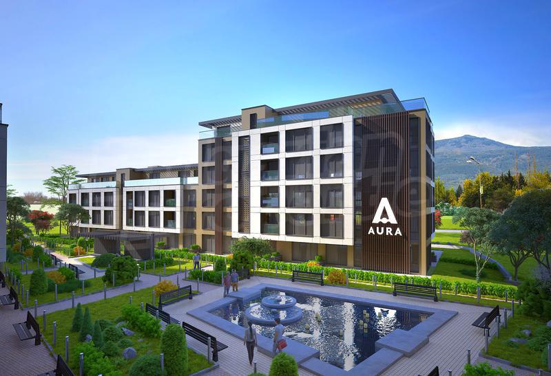 Stylish residential complex with trade space, fitness, SPA treatments, offices, children's playground, park Stylish residential complex with trade space, fitness, SPA treatments, offices, children's playground, park