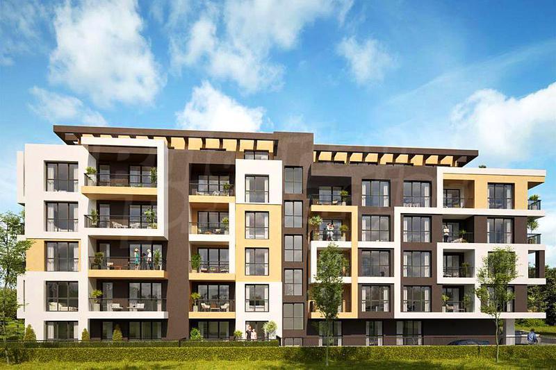 Residential building with underground garages and landscaped garden in Studentski grad near Simeonovsko shose Blvd. Residential building with underground garages and landscaped garden in Studentski grad near Simeonovsko shose Blvd.