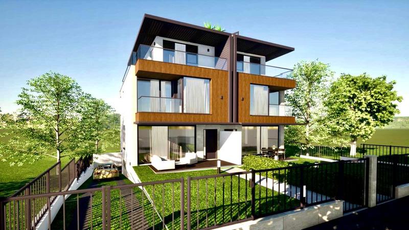 Twin houses with south exposure, yard and garage with excellent location Twin houses with south exposure, yard and garage with excellent location