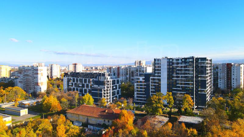 Stylish residential complex near metro station with progressive construction