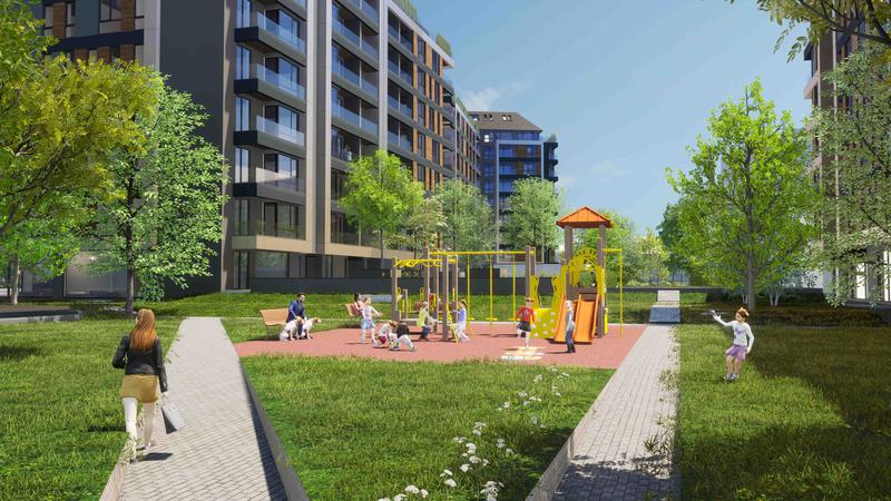 New apartments next to Lomsko shose metro station and park New apartments next to Lomsko shose metro station and park