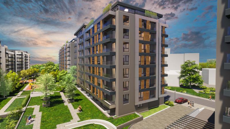 New apartments next to Lomsko shose metro station and park New apartments next to Lomsko shose metro station and park