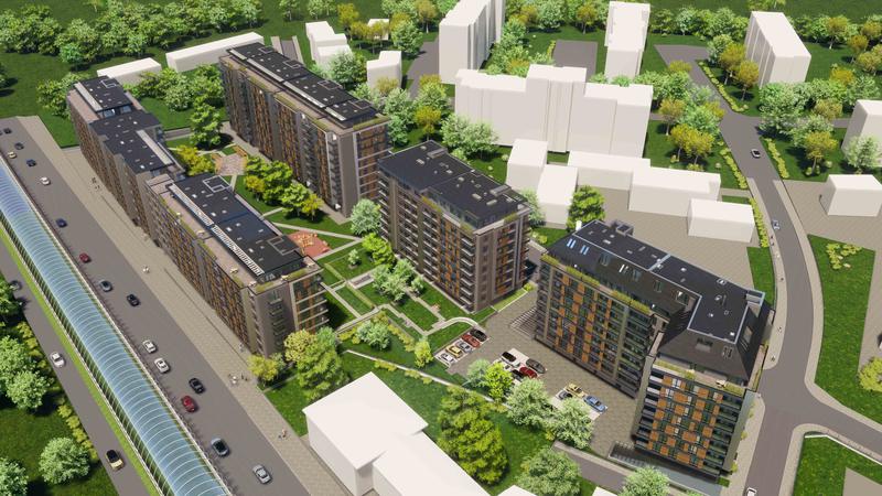 New apartments next to Lomsko shose metro station and park New apartments next to Lomsko shose metro station and park