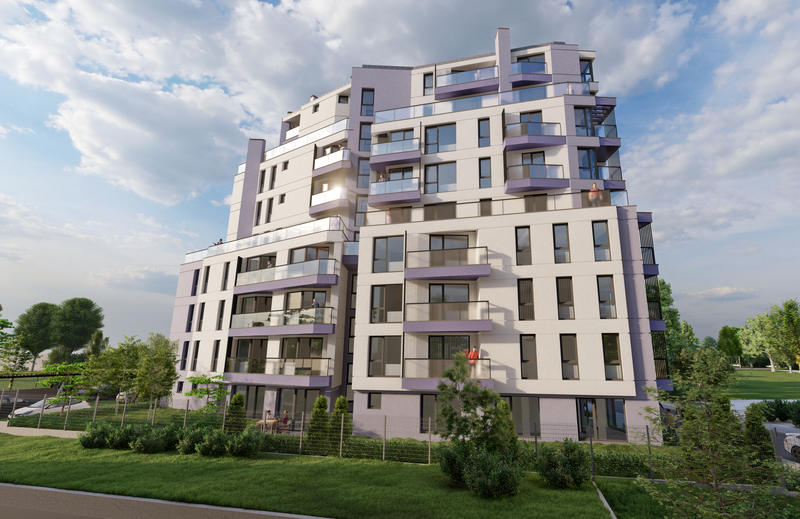 Modern complex with spacious layouts and sunny balconies Modern complex with spacious layouts and sunny balconies