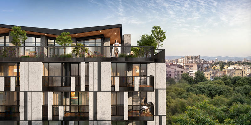 Luxury energy-efficient construction near South Park, metro station and large shopping centers