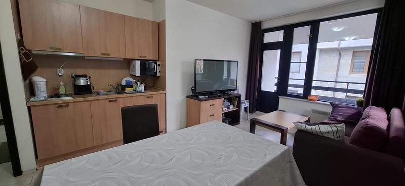 One-bedroom apartment in a residential building with a cellar in a ski resort