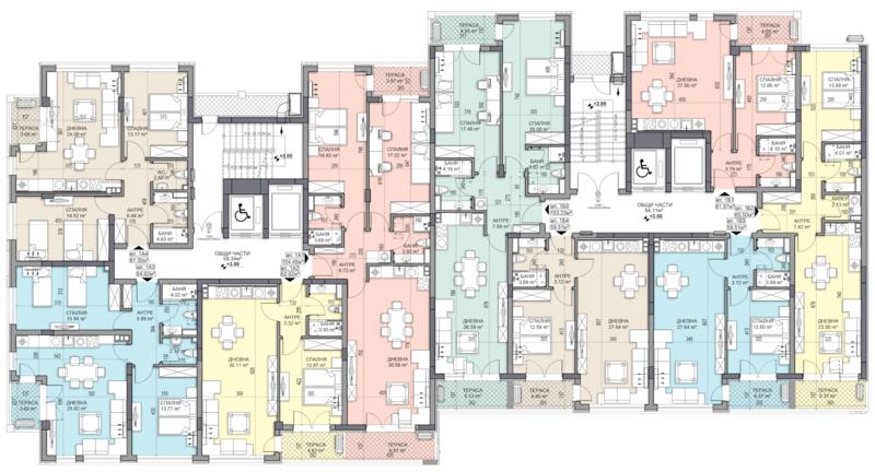 Apartments, garages and parking lots with communicative location in Plovdiv