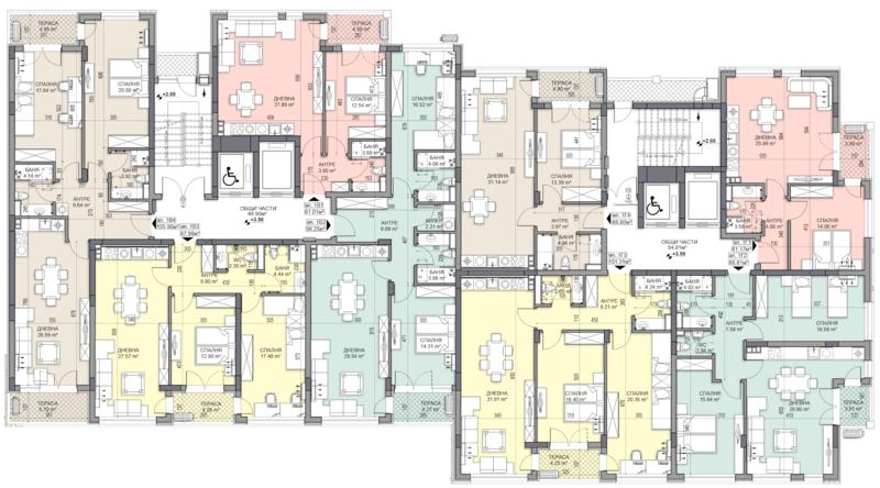 Apartments, garages and parking lots with communicative location in Plovdiv