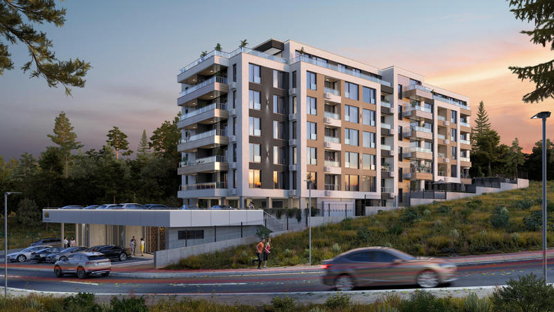 Spacious new apartments in gated complex next to supermarket, school and kindergarten