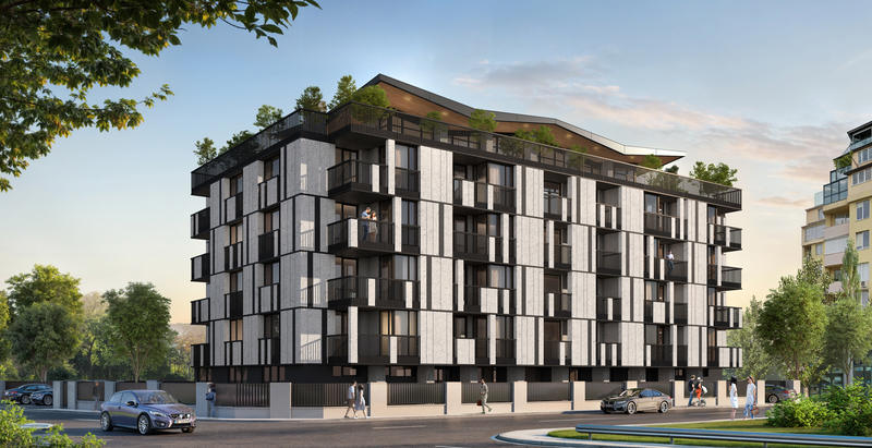 Luxury energy-efficient construction near South Park, metro station and large shopping centers