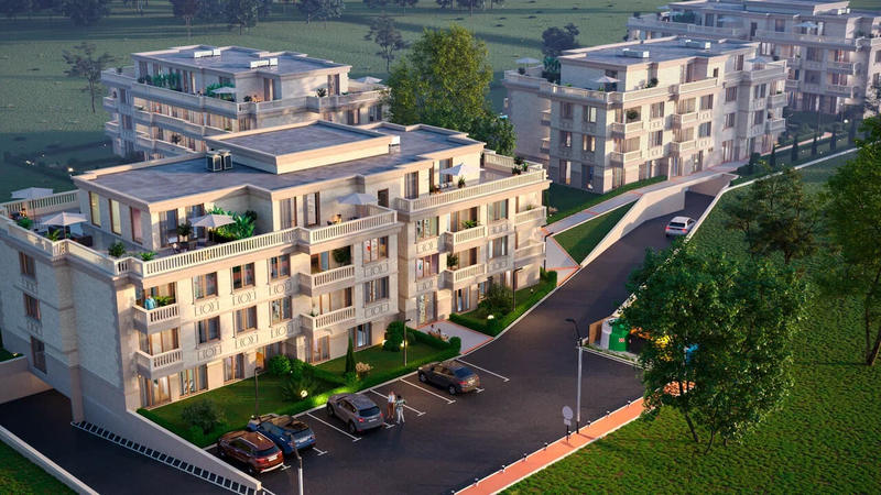 Residential complex with amenities in the town of Bankya