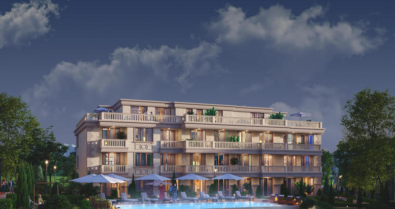 Residential complex with amenities in the town of Bankya