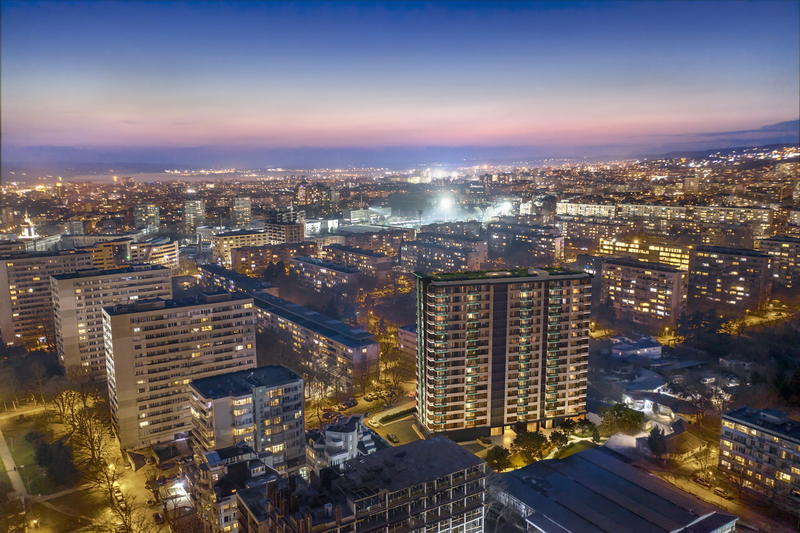 Multifunctional building with Act 14 - the future symbol of Chayka district