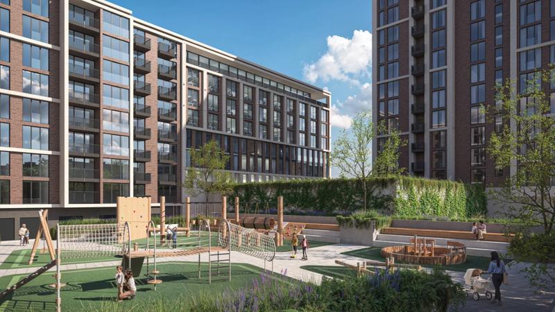 Mixed-use building with excellent location with established transport links