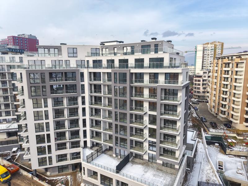 Modern apartments with impressive architecture and excellent location near the Mall, the Airport, business areas and Tsarigradsko Shosse Blvd.