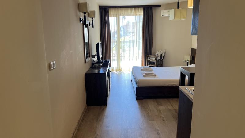 Properties in a complex with richly landscaped garden and swimming pool just 1200 meters from the beach