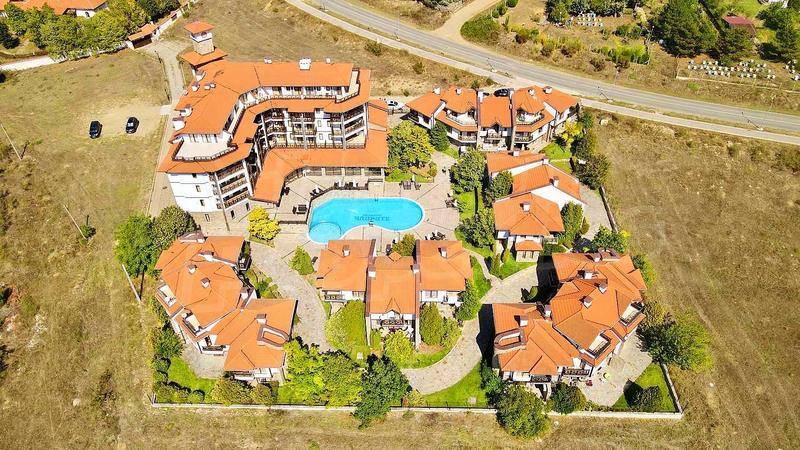 Properties in a complex with richly landscaped garden and swimming pool just 1200 meters from the beach