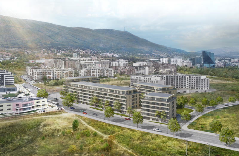 Functional and spacious apartments, high-class construction amidst greenery next to a kindergarten and easy access to key boulevards