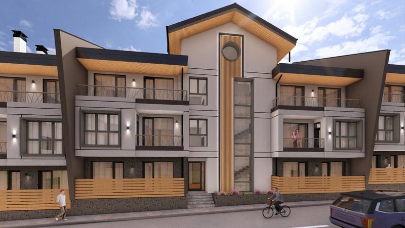 New building with 34 apartments featuring practical layouts, spacious balconies, and beautiful views of the Pirin Mountains 