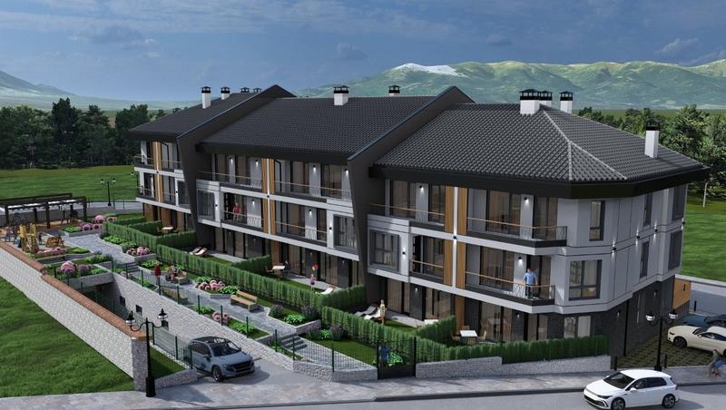 New building with 34 apartments featuring practical layouts, spacious balconies, and beautiful views of the Pirin Mountains 
