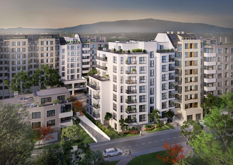 Apartments in a new building within walking distance of Hadji Dimitar metro station