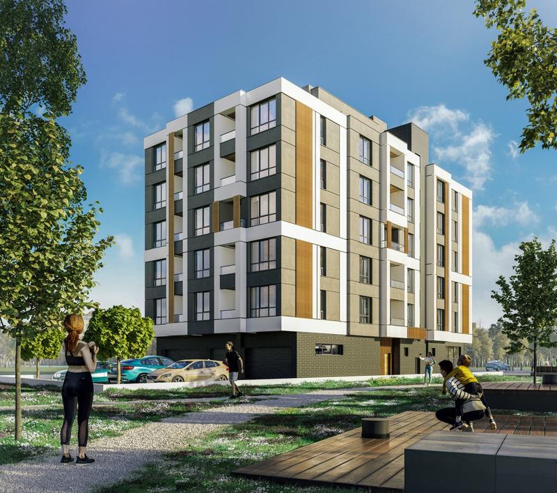 Modern 7-story residential building with excellent location and conditions for comfortable urban living