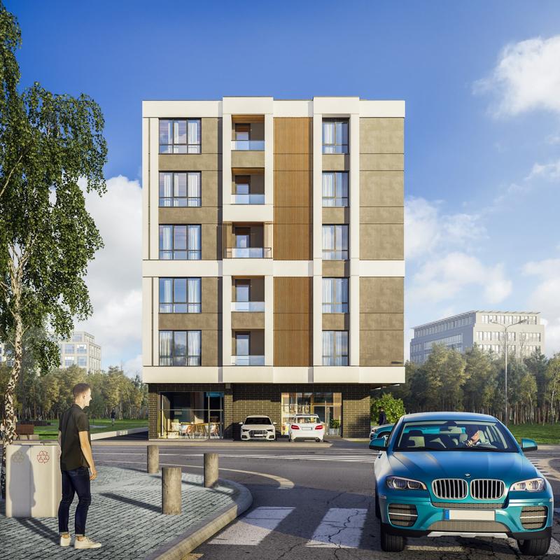 Modern 7-story residential building with excellent location and conditions for comfortable urban living