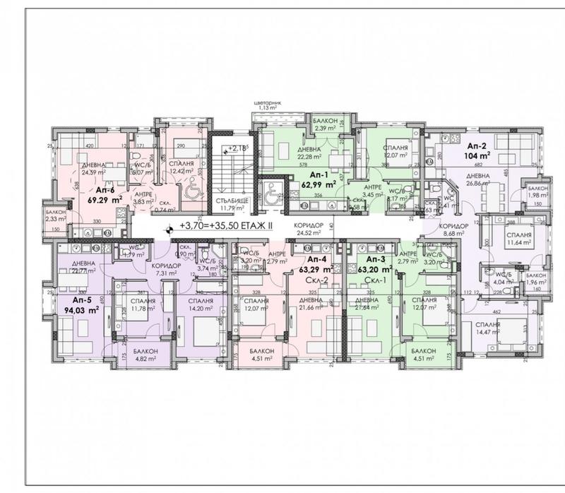 Modern 7-story residential building with excellent location and conditions for comfortable urban living