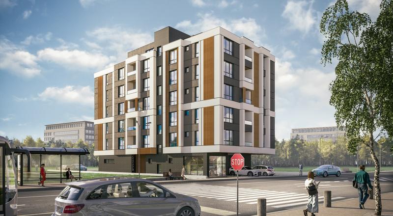 Modern 7-story residential building with excellent location and conditions for comfortable urban living