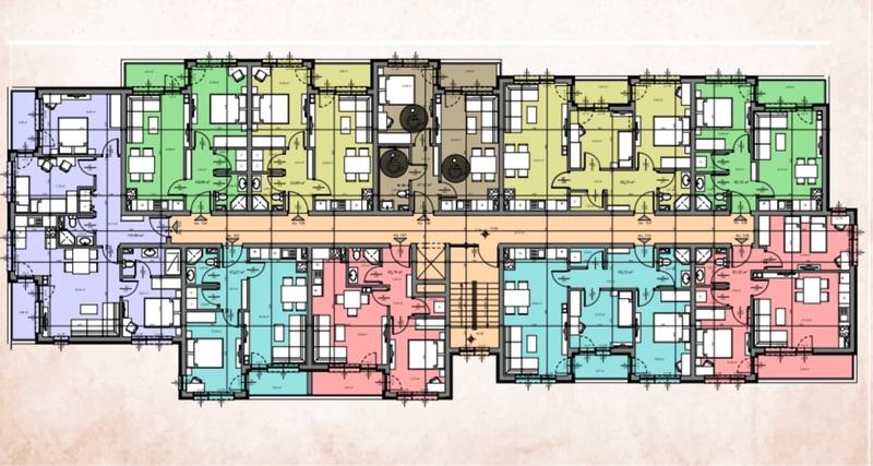 Apartments with 1, 2 or 3 bedrooms in a new building in Burgas