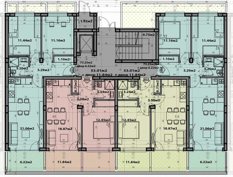 Four-storey building with unobstructed sea view next to kindergarten, bus stop, supermarkets