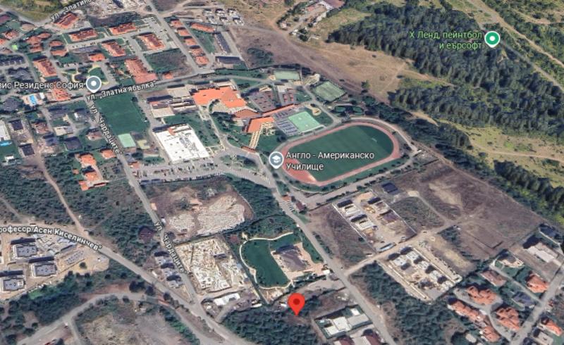 Land plot for low-rise development, surrounded by new houses and greenery in Sofia
