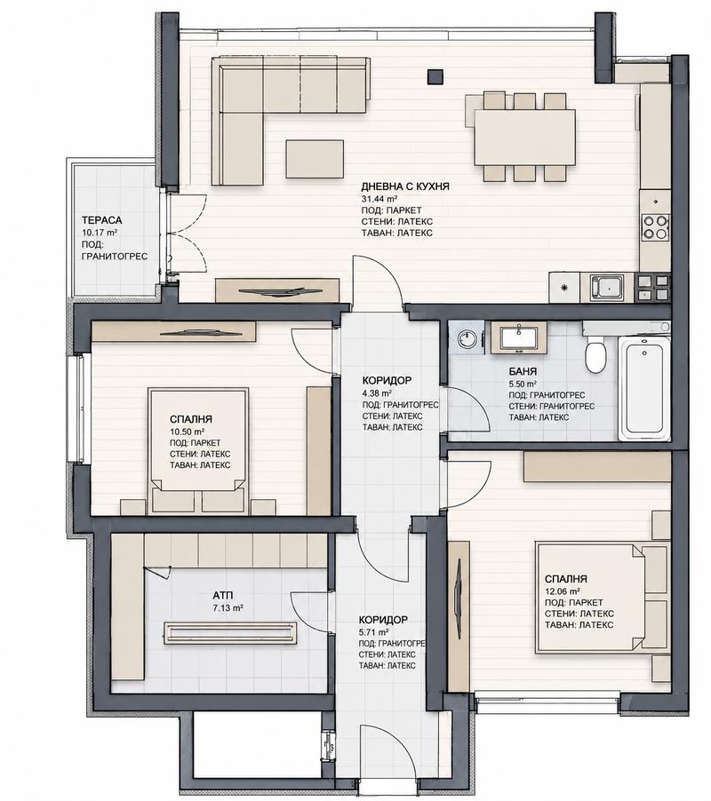 Top-floor apartment in a small building with an excellent location and quick access to the city center
