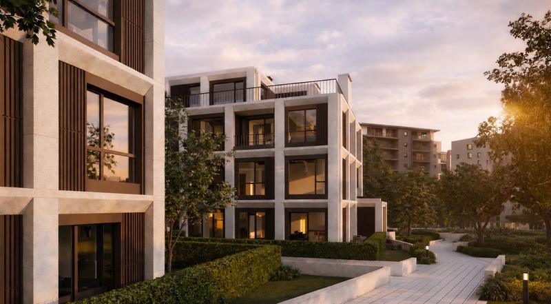 New high-class boutique project with two buildings with spacious apartments and underground garages