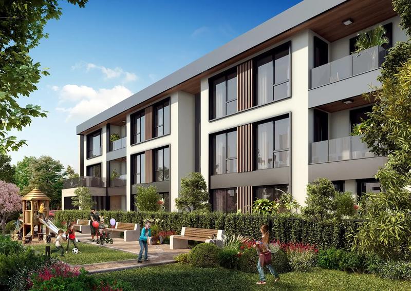 Boutique residential project with modern architecture, green surroundings and convenient access to the city centre