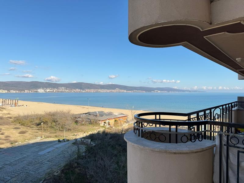 Furnished apartment with unique view on the first line in Cacao Beach area of ​​Sunny Beach