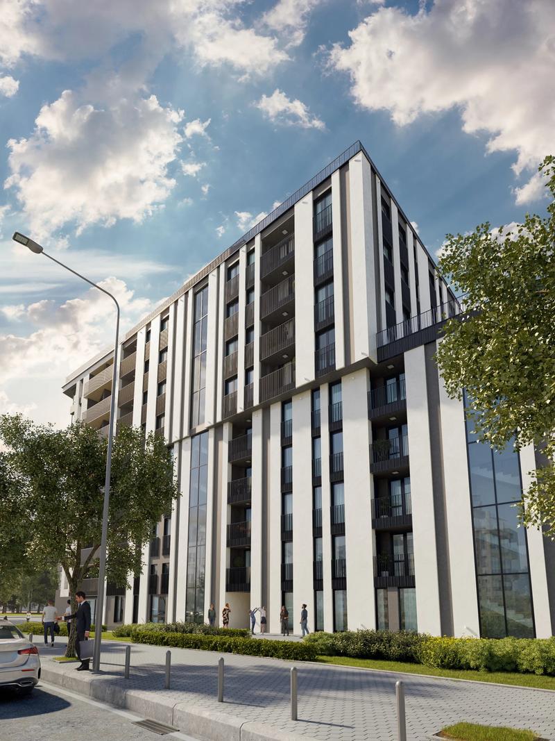 Contemporary residential development with elegant design, energy efficiency, functional living spaces and top location
