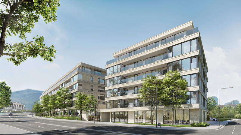 Functional and spacious apartments, high-class construction amidst greenery next to a kindergarten and easy access to key boulevards